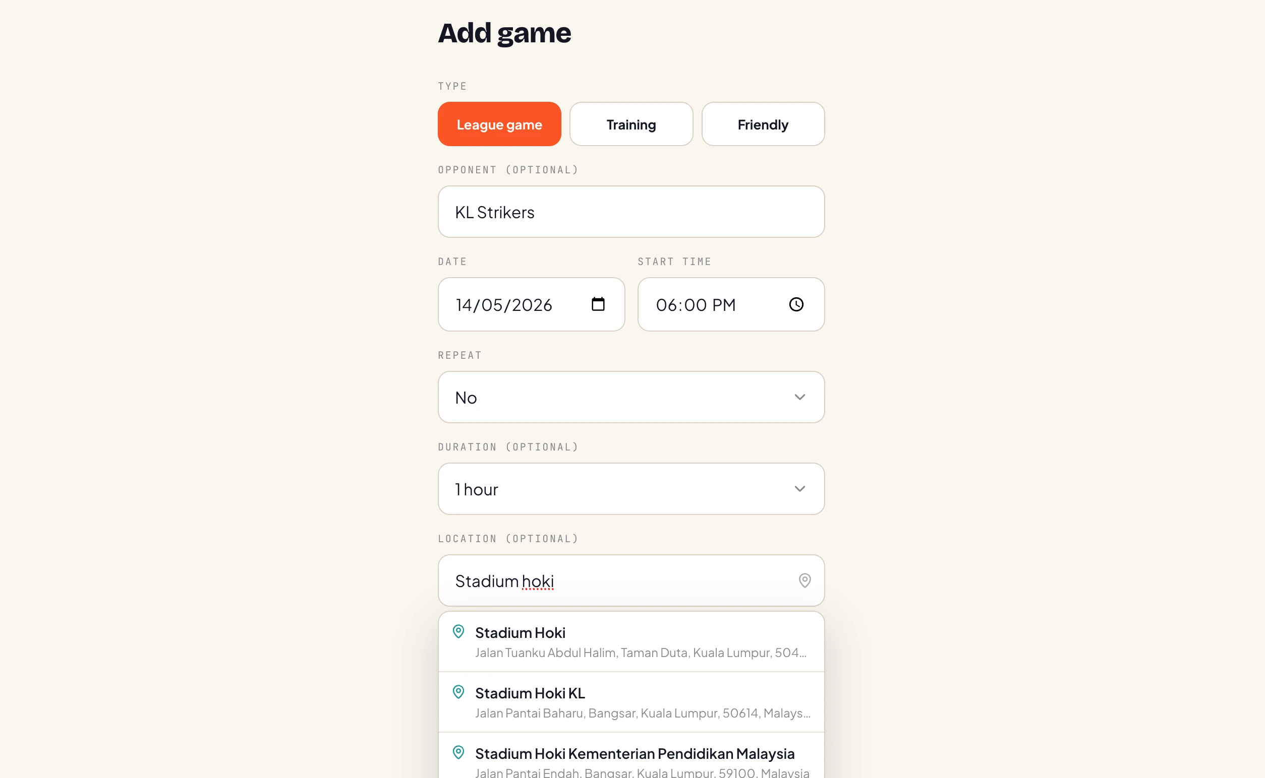 JomPlay screen 1